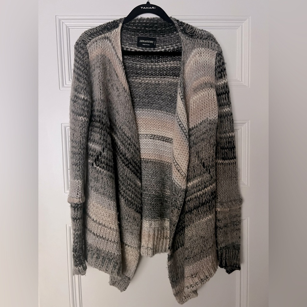 Zadig & Voltaire classic draped cardigan. Size S.